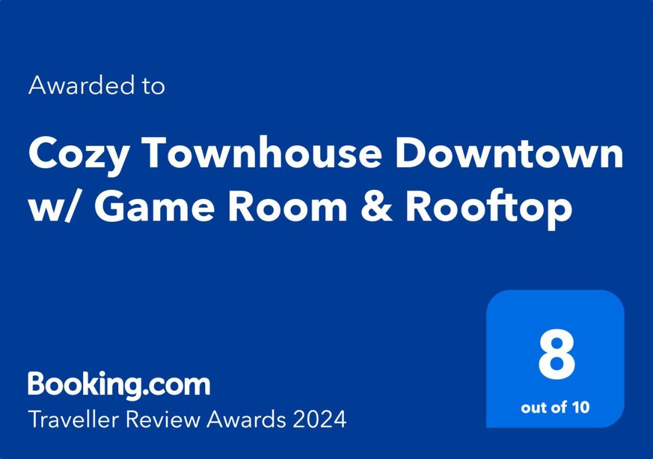 Cozy Townhouse Downtown W/ Game Room & Rooftop Baltimore Exterior foto